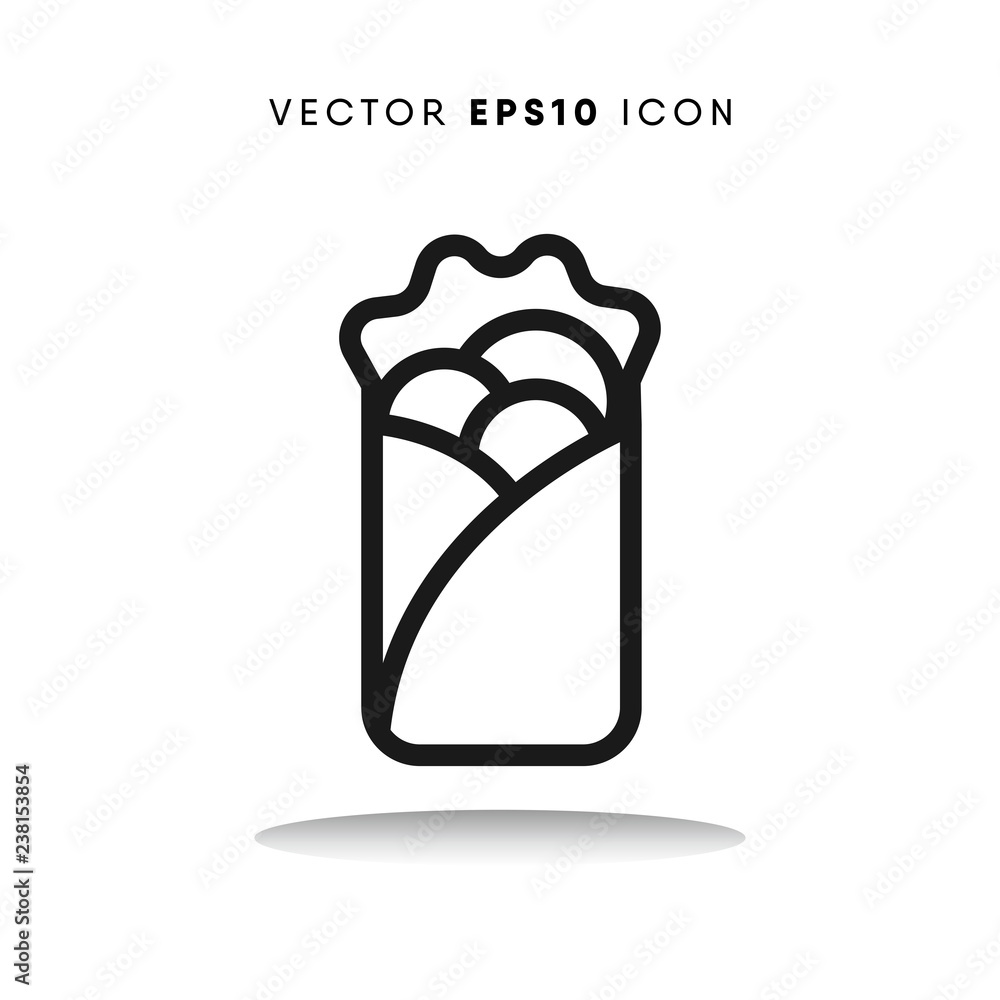 Kebab vector icon Kebab vector icon