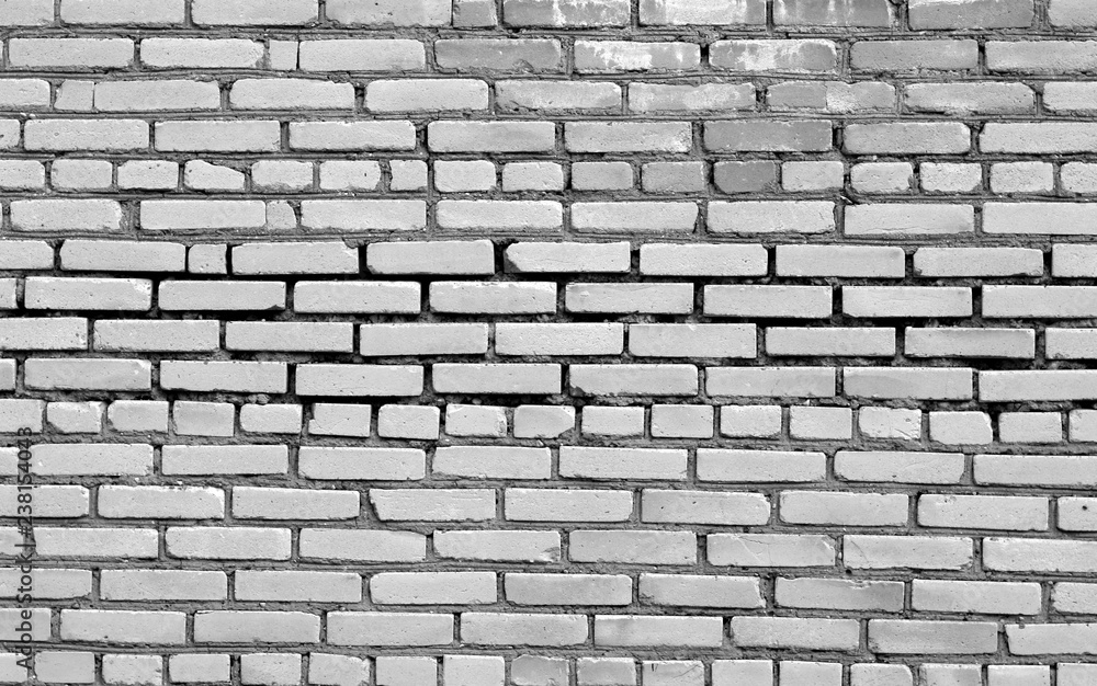 Brick wall surface in black and white. Brick wall surface in black and white.