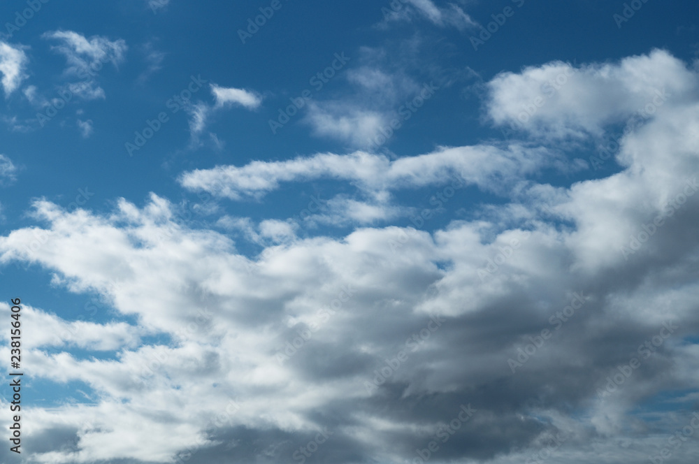 sky blue clouds