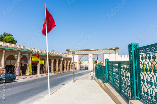 Avenue to the Royal Palace of Meknes, Morocco