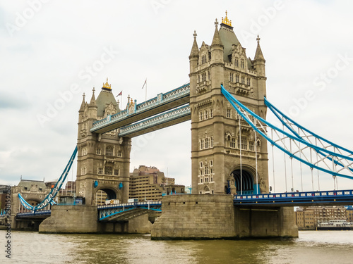 Tower Bridge, iconic victorian bridge through the Thames River