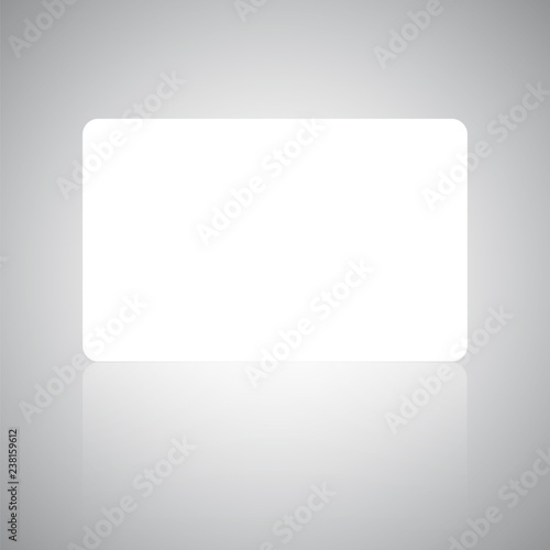 Banner, Gift card or credit card design template with soft shadows