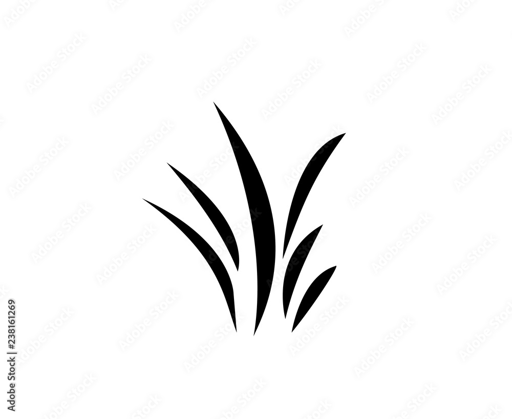 Black grass. Gazon. Vector icon. web version. Black grass. Gazon. Vector icon. web version.