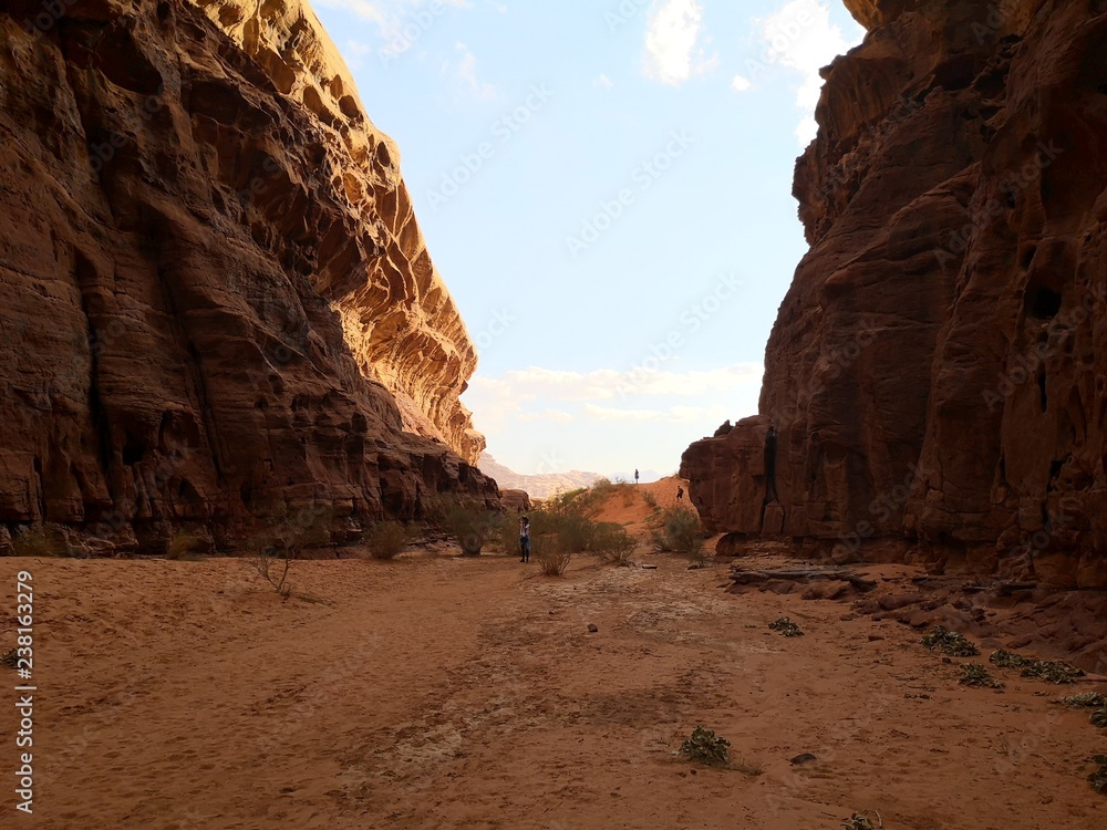 valley in a rocky desert