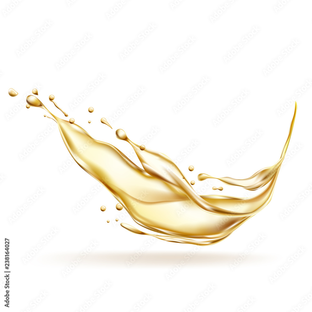 Splash of oil. Vector illustration Stock Vector Adobe Stock