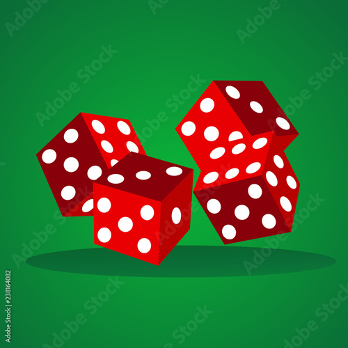 Vector dices illustration