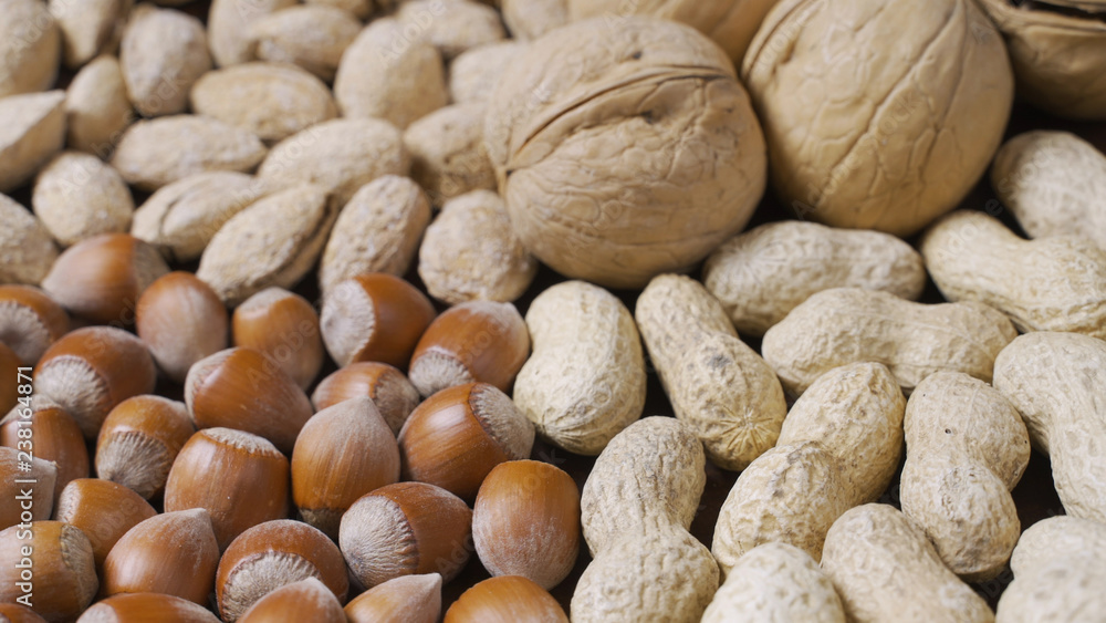 heaps of different nuts heaps of different nuts