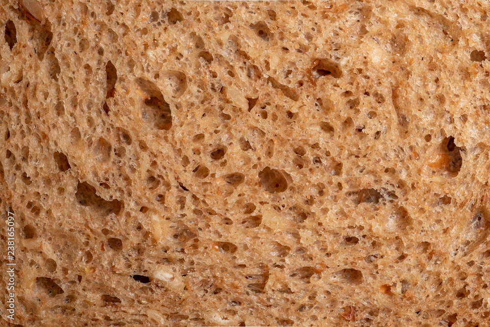 Black bread macro shot, natural background macro Black bread macro shot, natural background macro