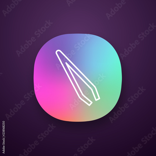 Eyebrow tweezers app icon