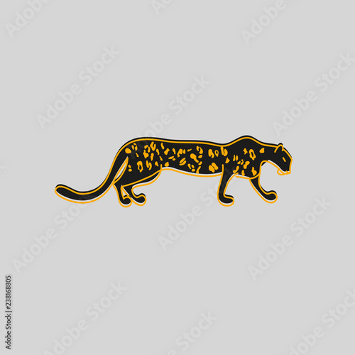 stylized leopard  cheetah