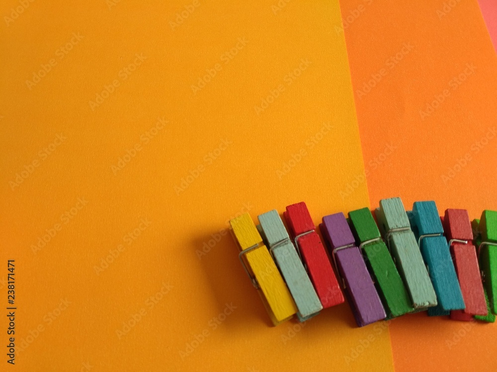 Colorful wooden clip. Group object as pattern. Can use as education or business background. Colorful wooden clip. Group object as pattern. Can use as education or business background.