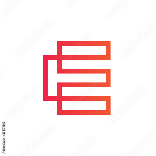 Modern Letter E Logo Design