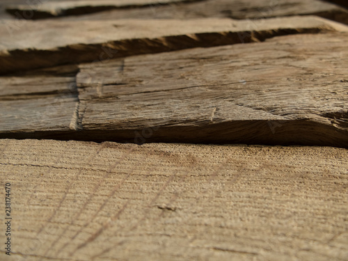 Obraz na plátně texture of old wood nod oak knot, wood fibers, cracks