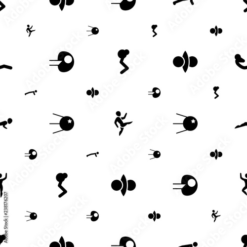 core icons pattern seamless white background. Included editable filled man doing exercises  atom fusion  abdoninal workout icons. core icons for web and mobile.