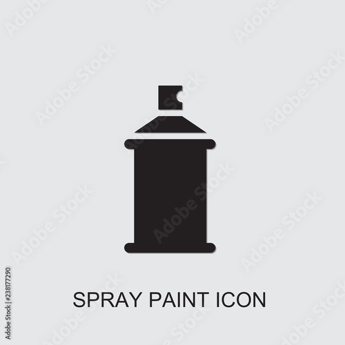 spray paint icon . Editable filled spray paint icon from construction. Trendy spray paint icon for web and mobile.