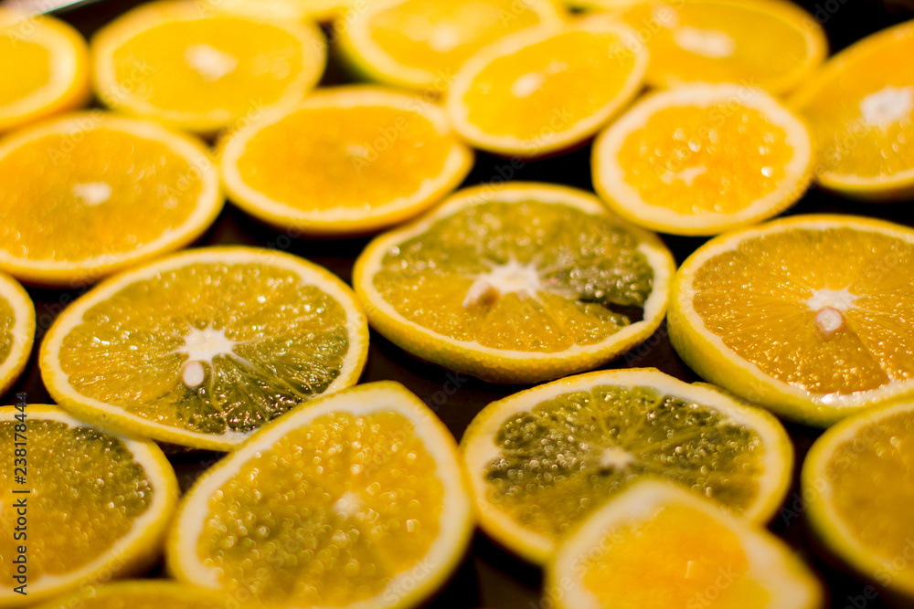 Oranges dried in the oven Oranges dried in the oven