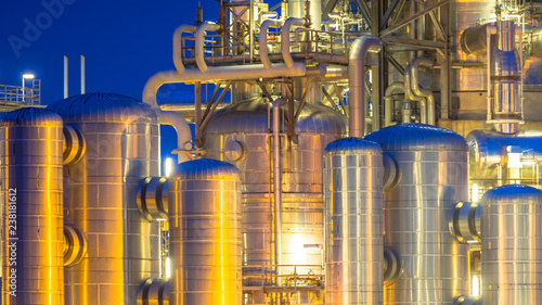 Foto Chemical industry container detail