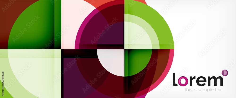 Multicolored round shapes abstract background Multicolored round shapes abstract background