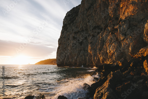Sunset sea landscape in California © lasfotosdexus