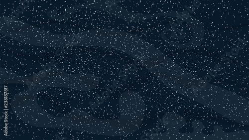 Vector background illustration with space and stars.
