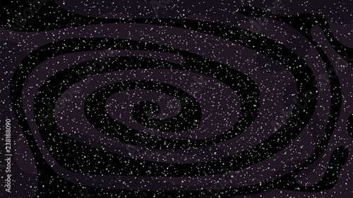 Vector background illustration with space and stars.