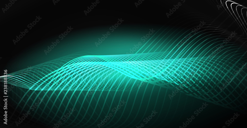 Neon lines wave background. Abstract composition Neon lines wave background. Abstract composition