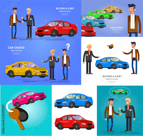 design concept of choice and buying a car
