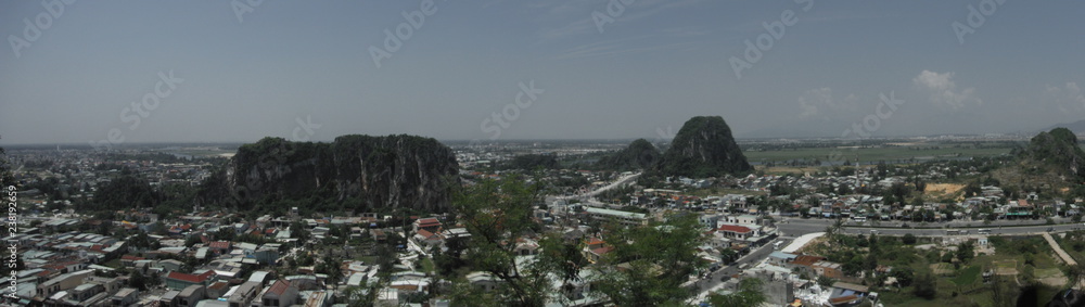 panorama of the city Dalat in Vietnam