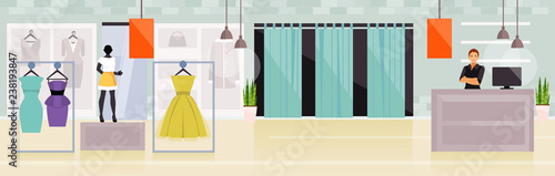 Clothing store vector