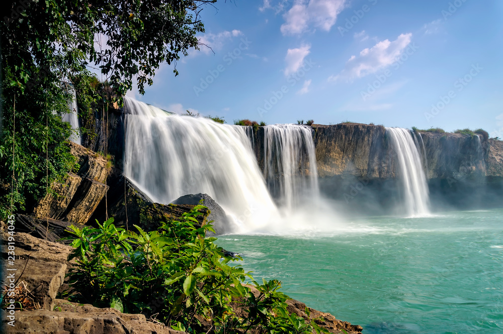 The Dray Nul waterfall in Dak Lak province, Vietnam.