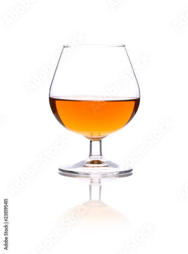 Brandy glass isolated on a white background