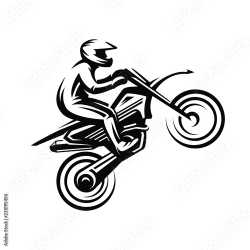 Motorcycle logo illustration