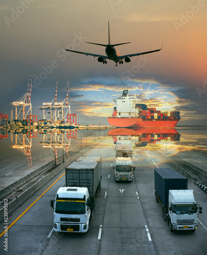 the logistics system services are all include seafreight saling with land trucking trailer and air swift delivery shipments always in time, one stop services for all kinds of transports cargo services