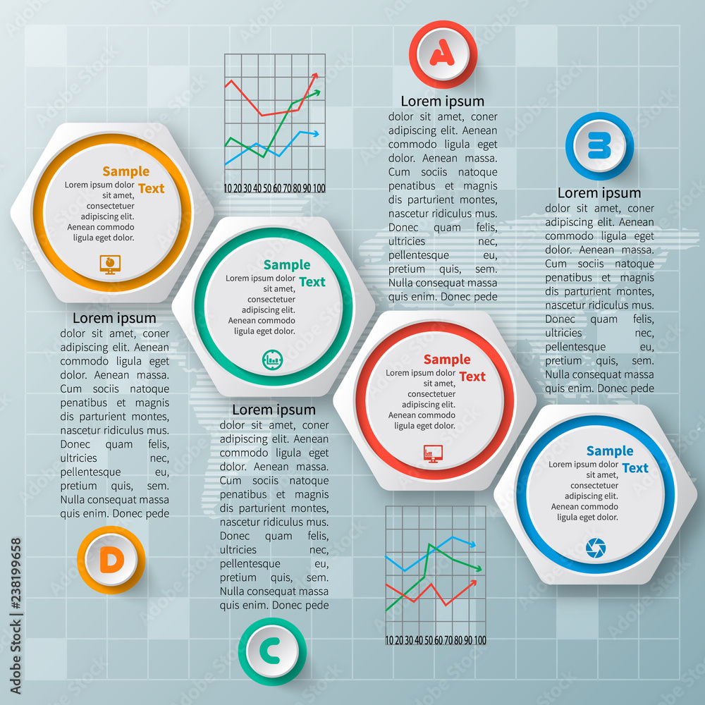 Abstract 3D Paper Infographics. Business template .Vector illustration Abstract 3D Paper Infographics. Business template .Vector illustration