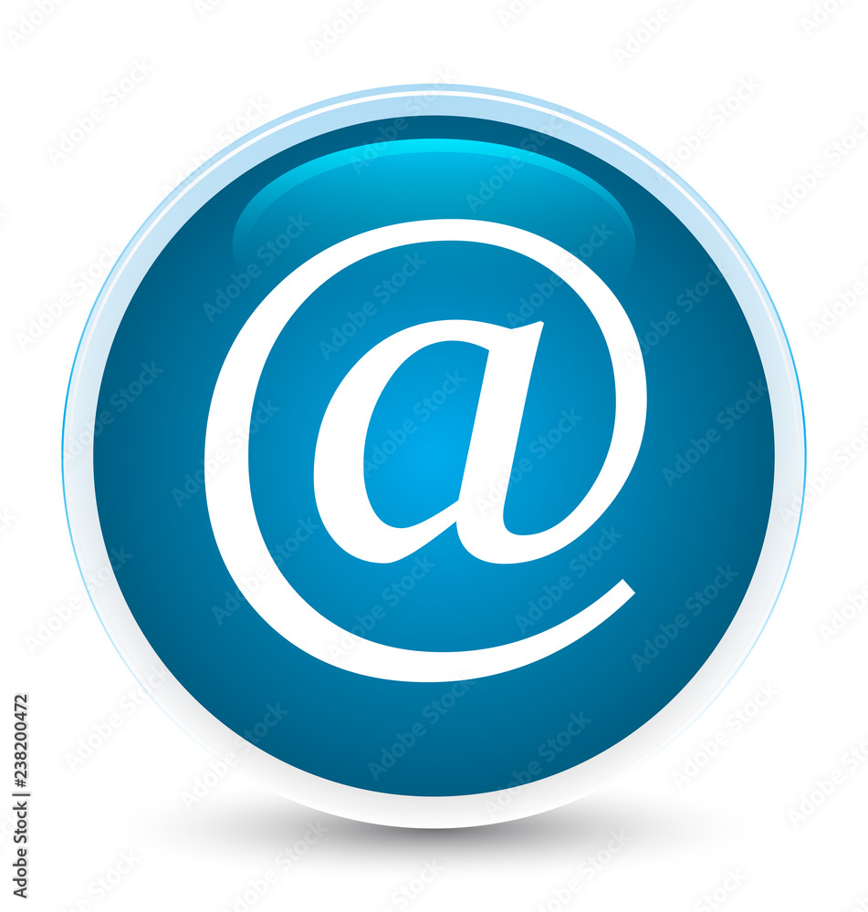 Email address icon special prime blue round button Email address icon special prime blue round button