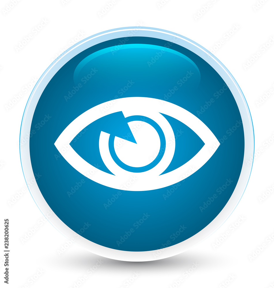 Eye icon special prime blue round button Eye icon special prime blue round button