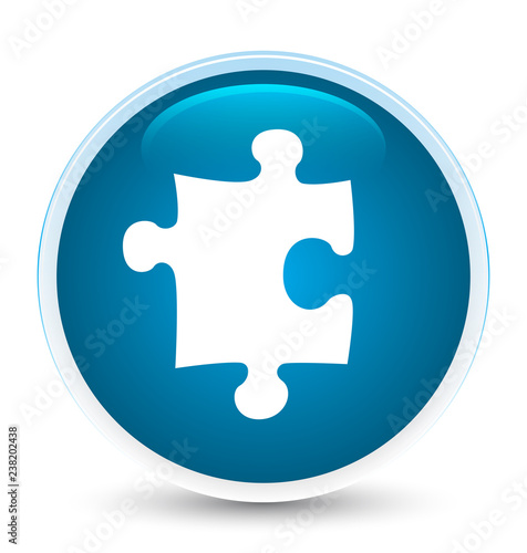 Puzzle icon special prime blue round button
