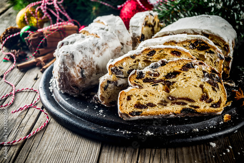 Homemade Christmas stollen
