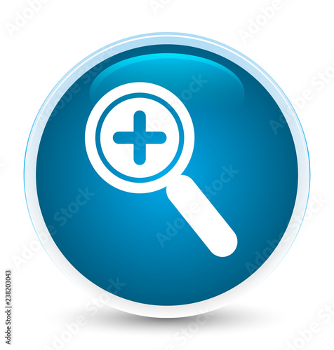 Zoom in icon special prime blue round button