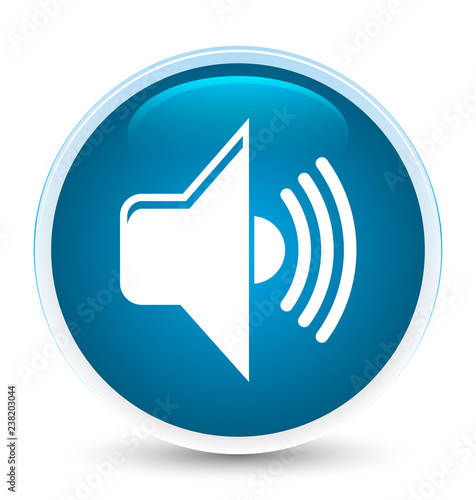 Volume icon special prime blue round button