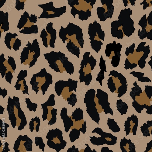 leopard seamless pattern design . vector illustration background