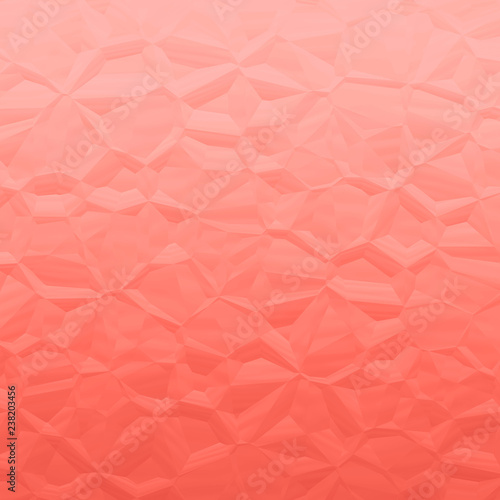 Living Coral - Color of the year 2019 Wrinkled Paper Background