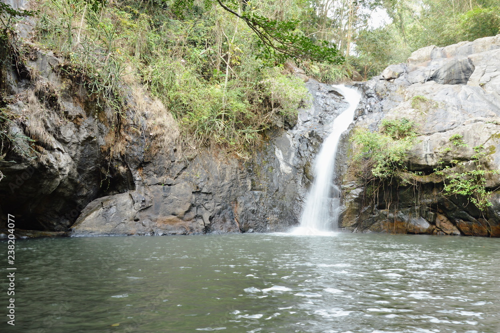 big waterfall in forest at Jetkod-Pongkonsao travel location on Thailand big waterfall in forest at Jetkod-Pongkonsao travel location on Thailand