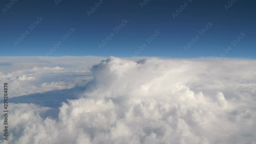 Flight above the clouds in 4k Flight above the clouds in 4k