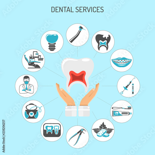 Dental Services and Stomatology Infographics