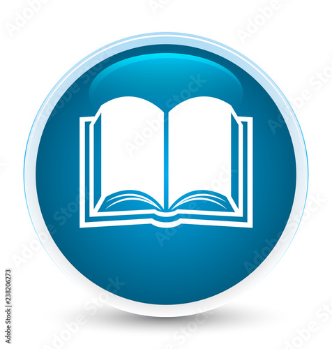 Book icon special prime blue round button