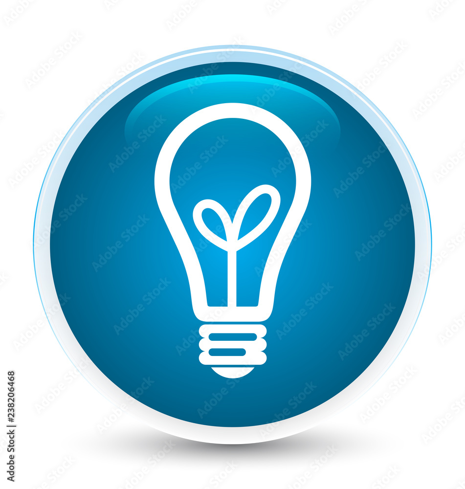 Bulb icon special prime blue round button Bulb icon special prime blue round button