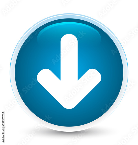 Download arrow icon special prime blue round button