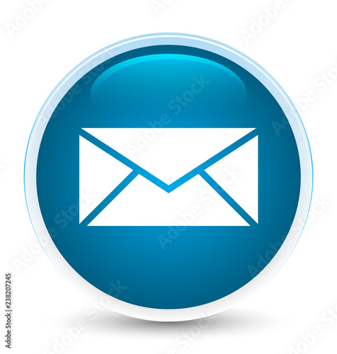 Email icon special prime blue round button