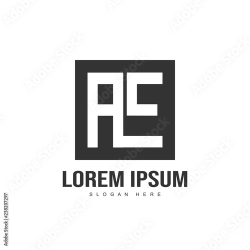 Minimalist and modern Initial letter logo template © Robani